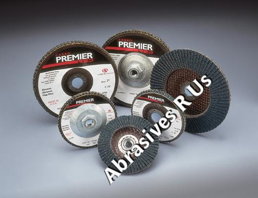 Carborundum Flap Discs Premier Red Zirconia 4 Inch 5 8 11 Hole