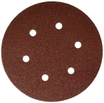 Bosch 6 Inch 6 Hole Hook and Loop Wood Sanding Discs 25 Pack