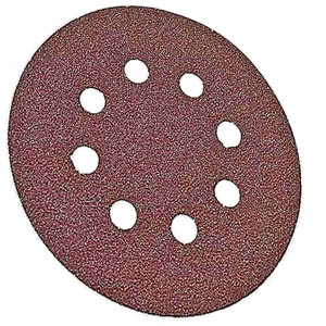 5 Inch 8 Hole Hook and Loop Wood Sanding Discs 25 Pack by Bosch